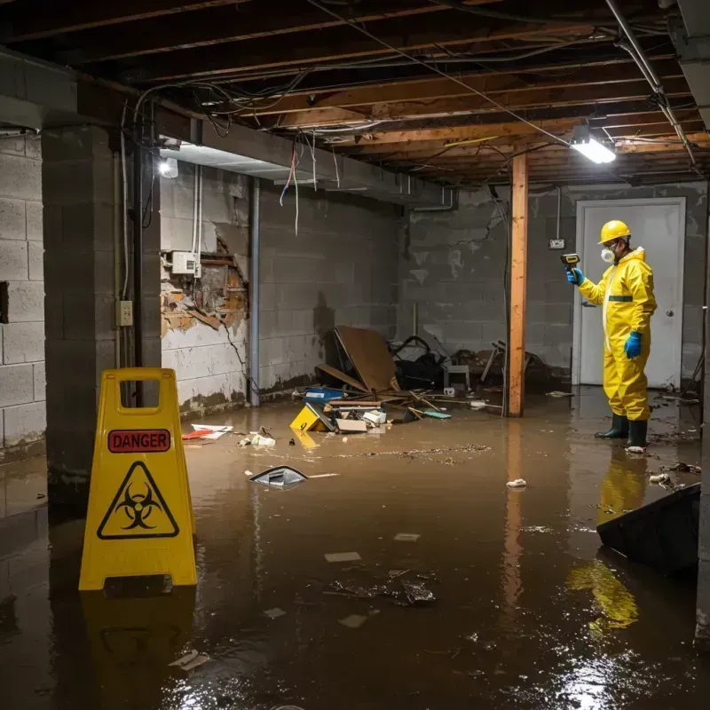 Flooded Basement Electrical Hazard in McLeod County, MN Property